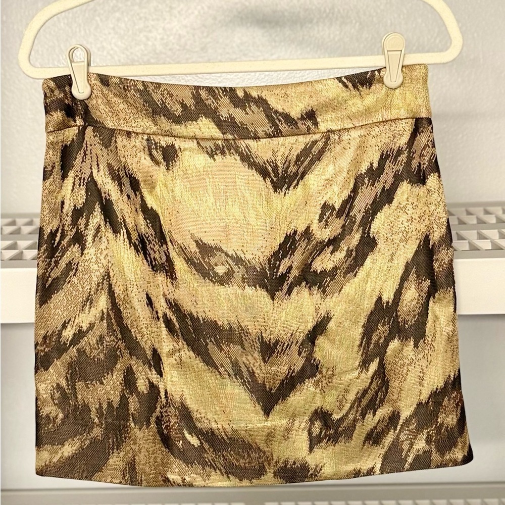 Diane Von Furstenberg Animal Print Mini Skirt‎ Size M - Picture 3 of 10